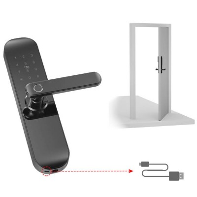 Wireless Wifi App Smart Controlled Fingerprint Door Lock For Home And Hotel And Apartments